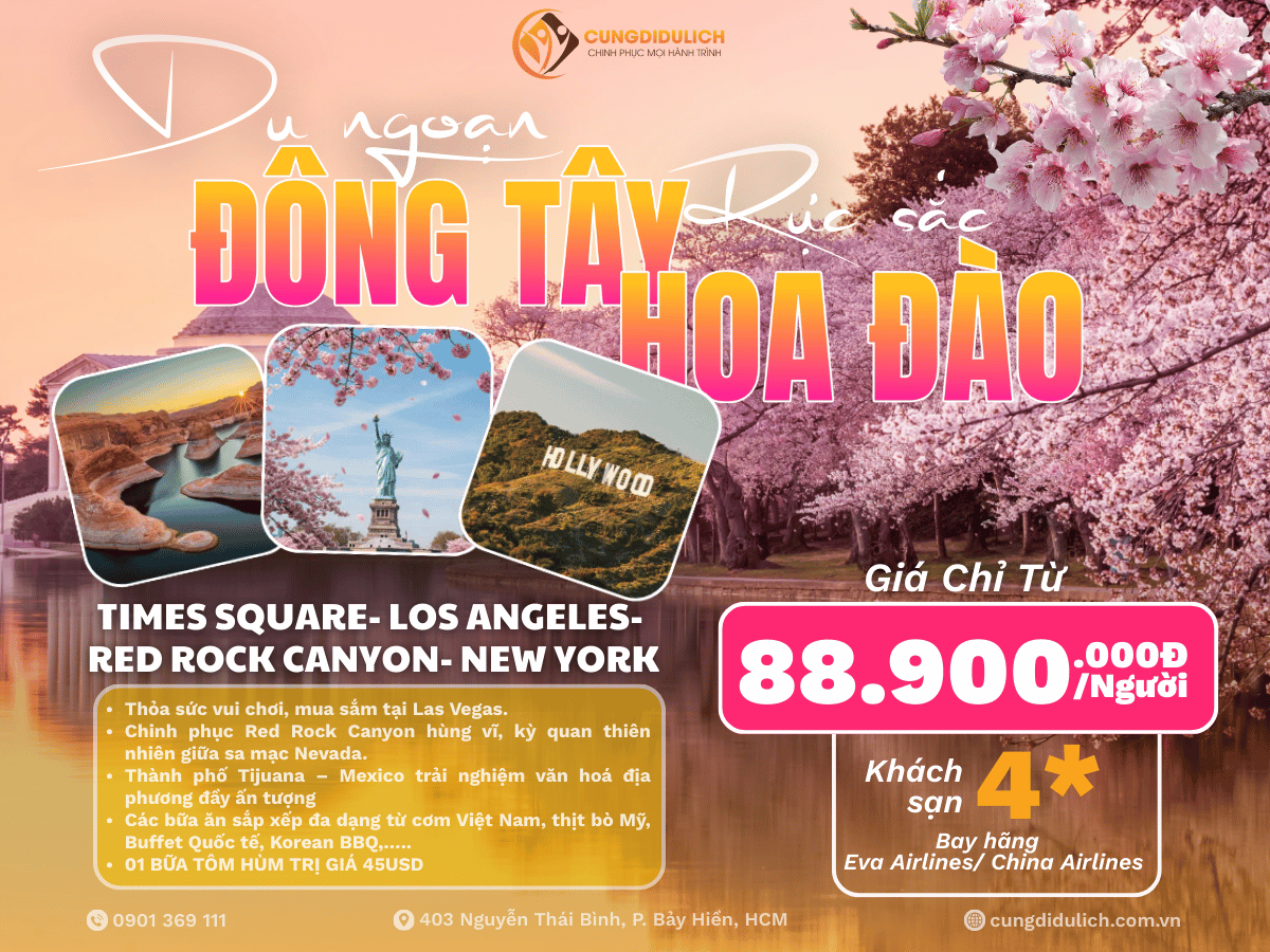 Đông Tây Rực Sắc Hoa Anh Đào 10N9Đ - 17