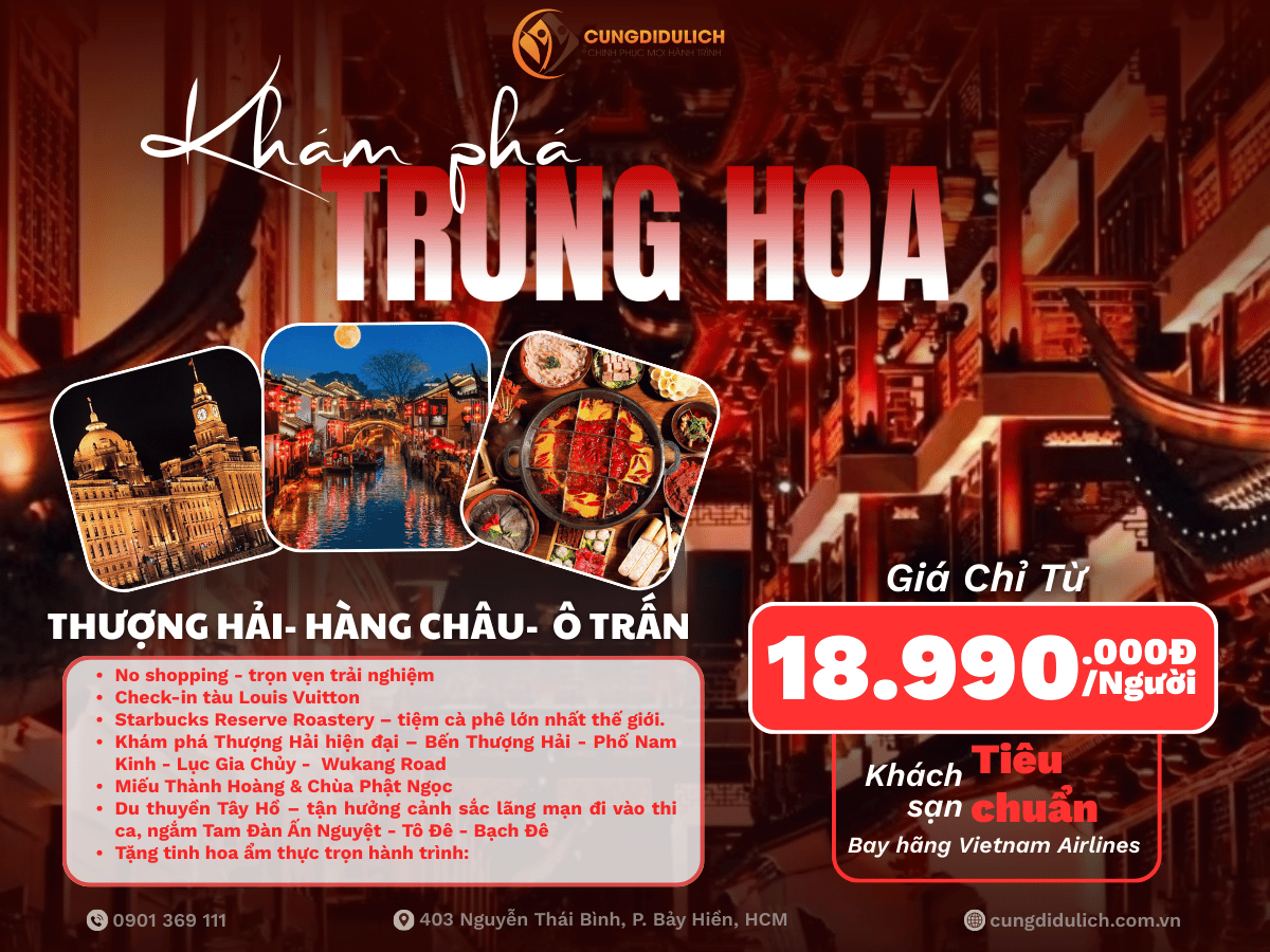 Cùng Khám Phá Trung Hoa 5N4Đ_Noshop