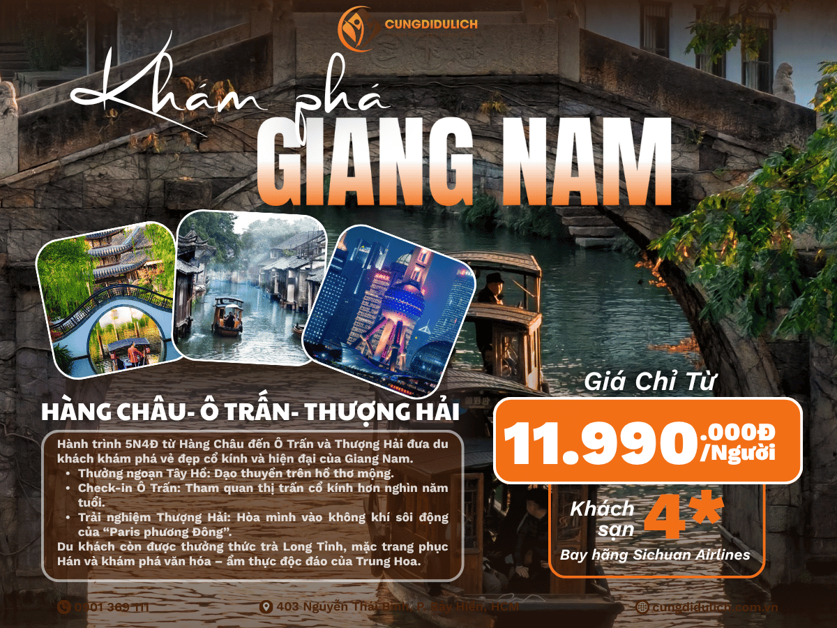 Cùng Đi Hàng Châu- Ô Trấn- Thượng Hải 5N4Đ - 15