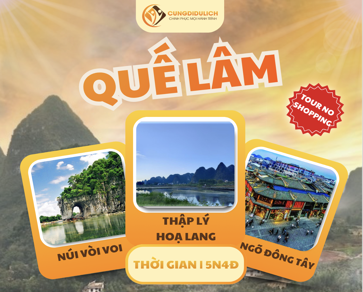 Cùng đi Trung Quốc: Quế Lâm – Dương Sóc
