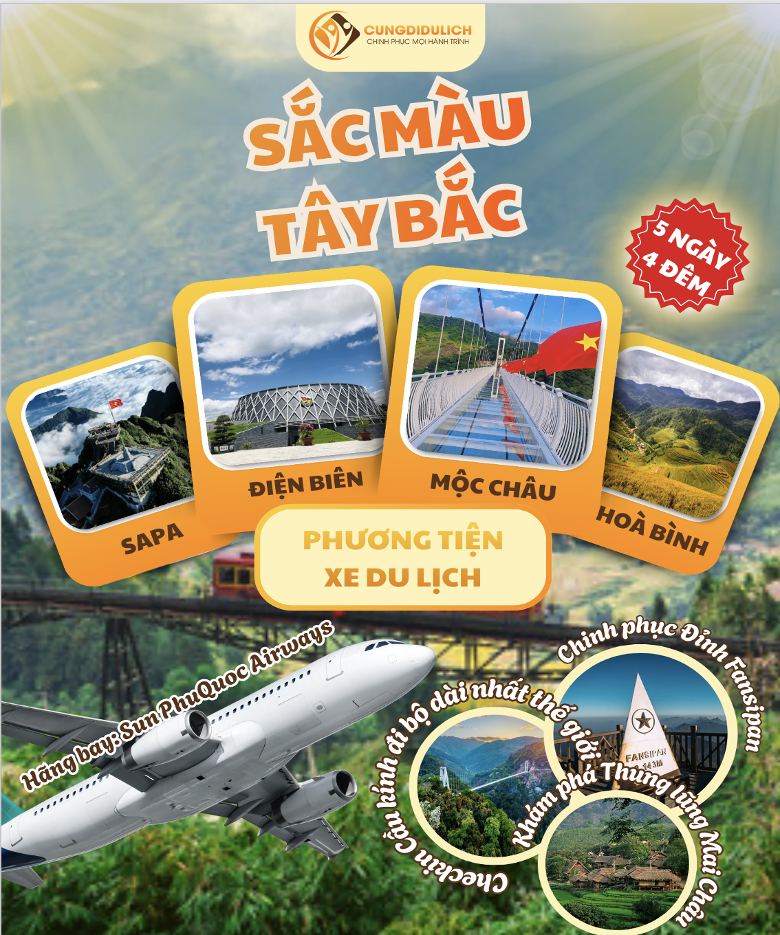 Cùng đi Hà Nội – Sa Pa – Điện Biên – Mộc Châu