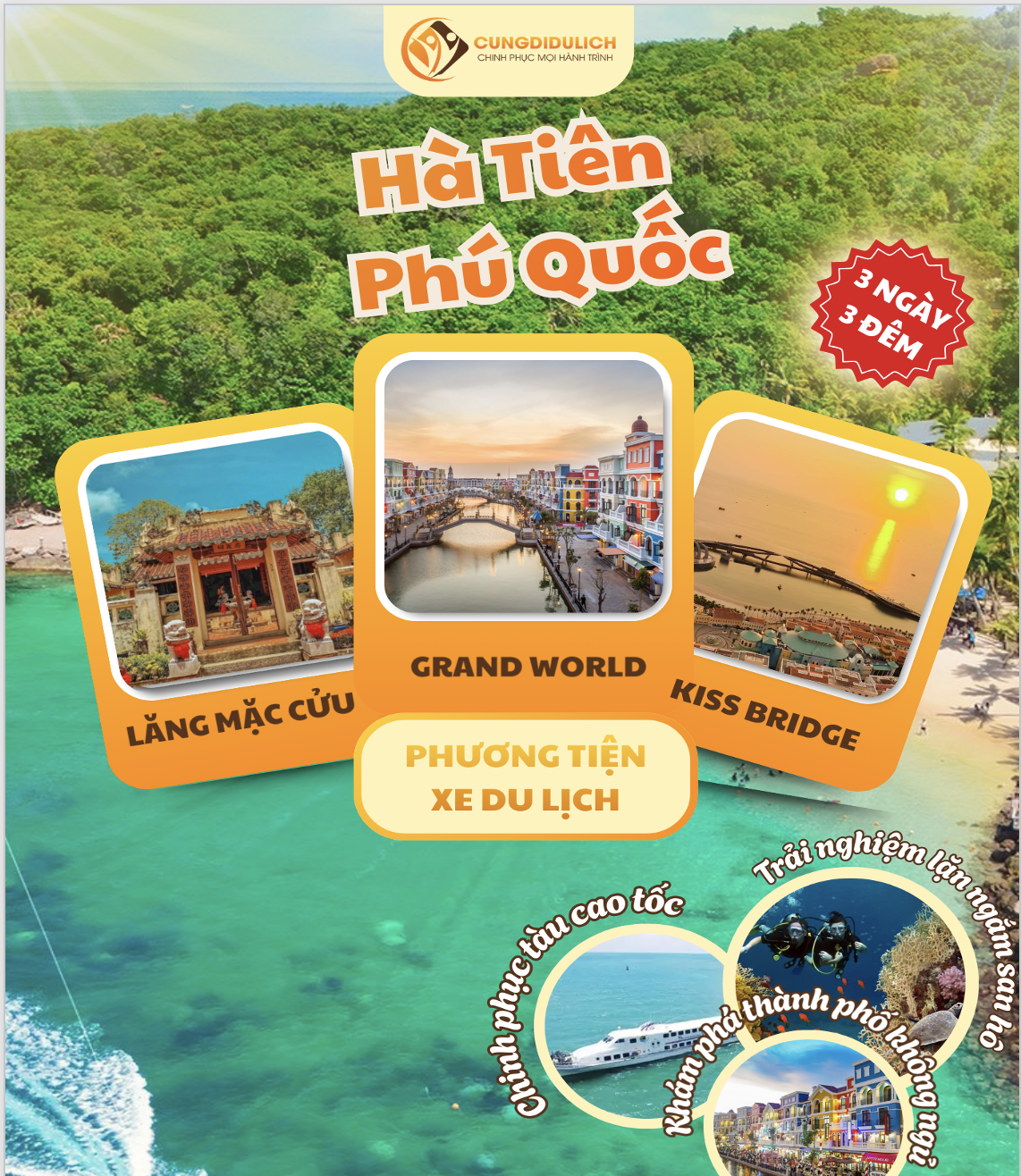 Cùng đi Phú Quốc 3 ngày 3 đêm (đi xe)