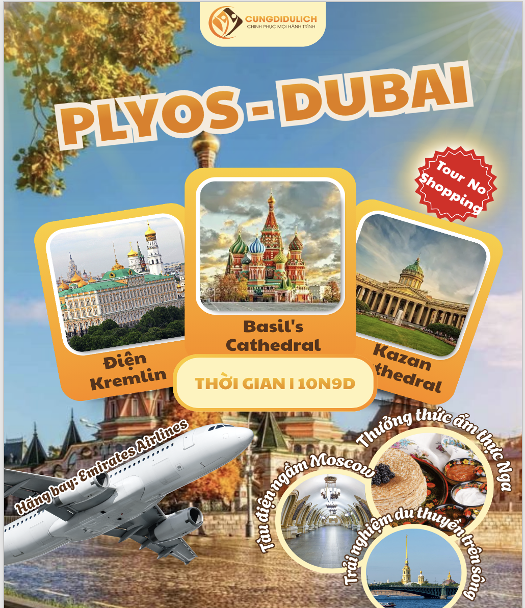 Moscow – Saint Petersburg – Plyos