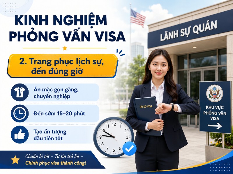 Kinh nghiệm phỏng vấn visa: Cách trả lời thuyết phục giúp dễ đậu
