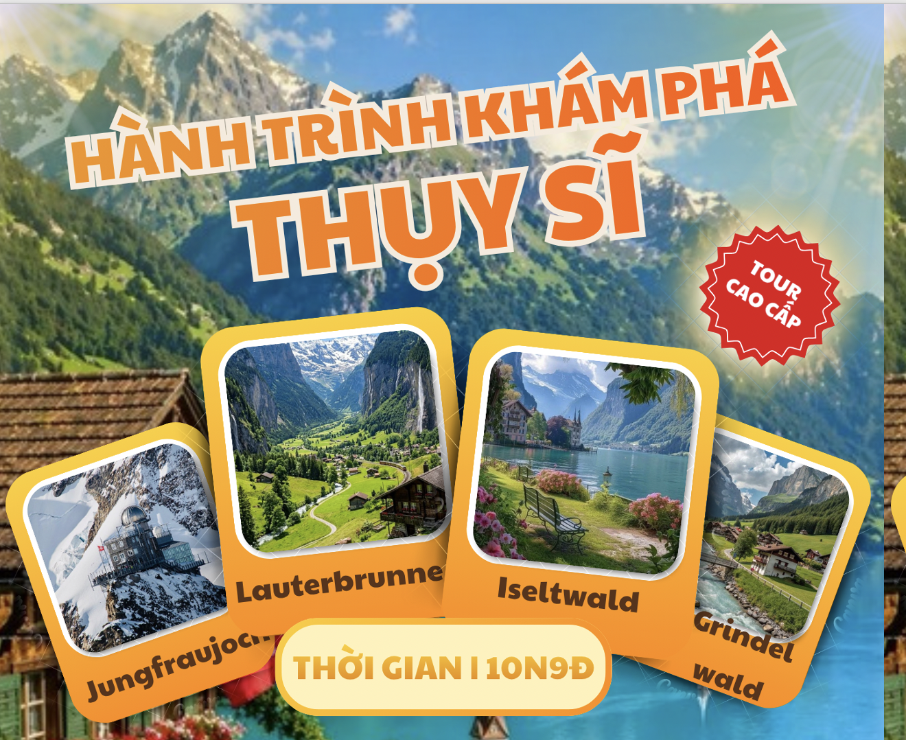 Thuỵ Sĩ: Jungfraujoch – Lauterbrunnen – Regensburg