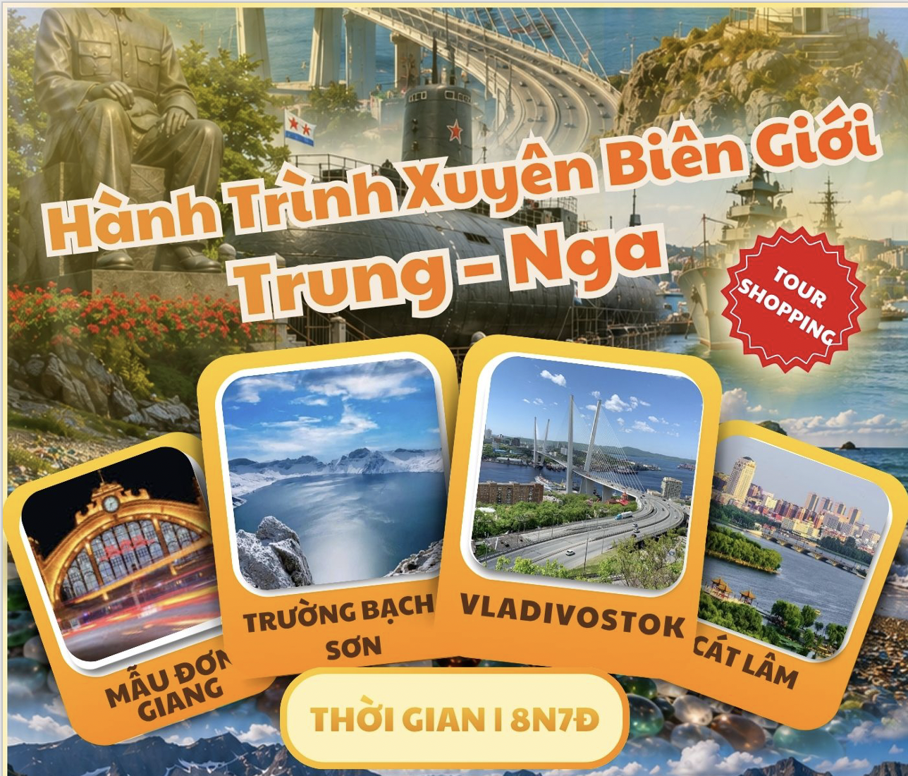Vladivostok – Mẫu Đơn Giang – Trường Bạch Sơn