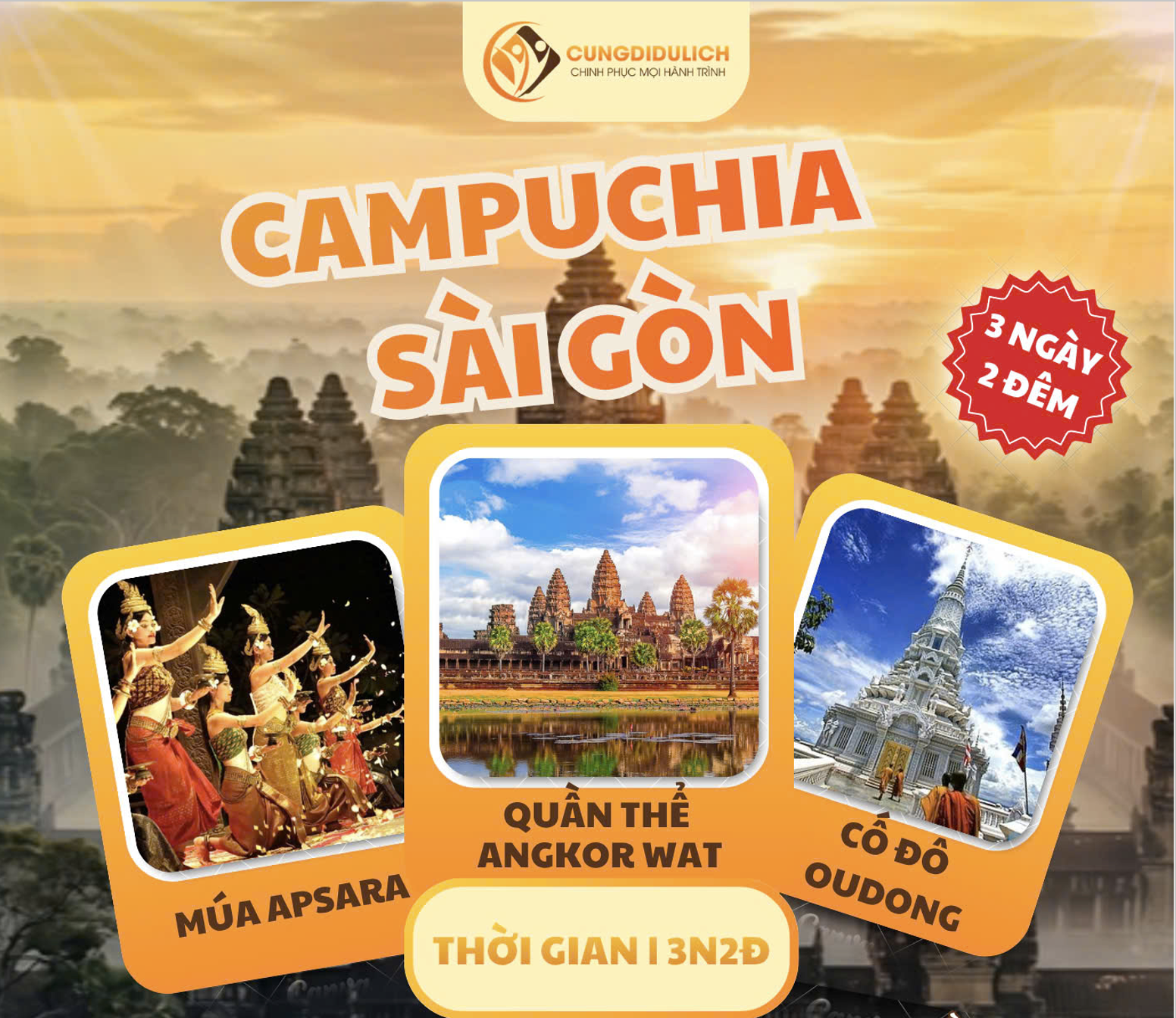 Campuchia: Siêm Riệp – Cố Đô Ou Dong
