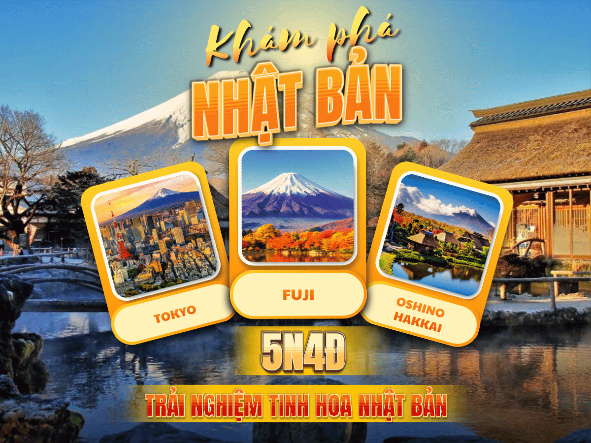 Nhật Bản: Tokyo - Núi Phú Sĩ - Oshino Hakkai