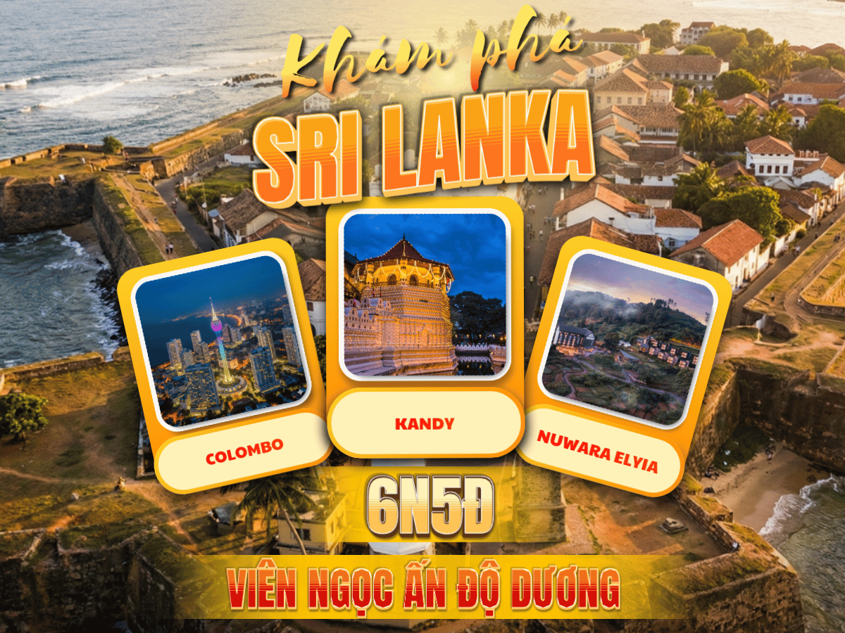 Sri Lanka: Colombo – Kandy – Nuwara Elyia Bay Vietnam Airlines