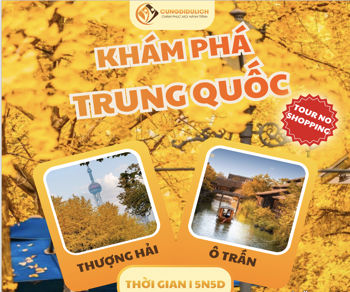 Thượng Hải – Ô Trấn – bay MU (No Shoping)