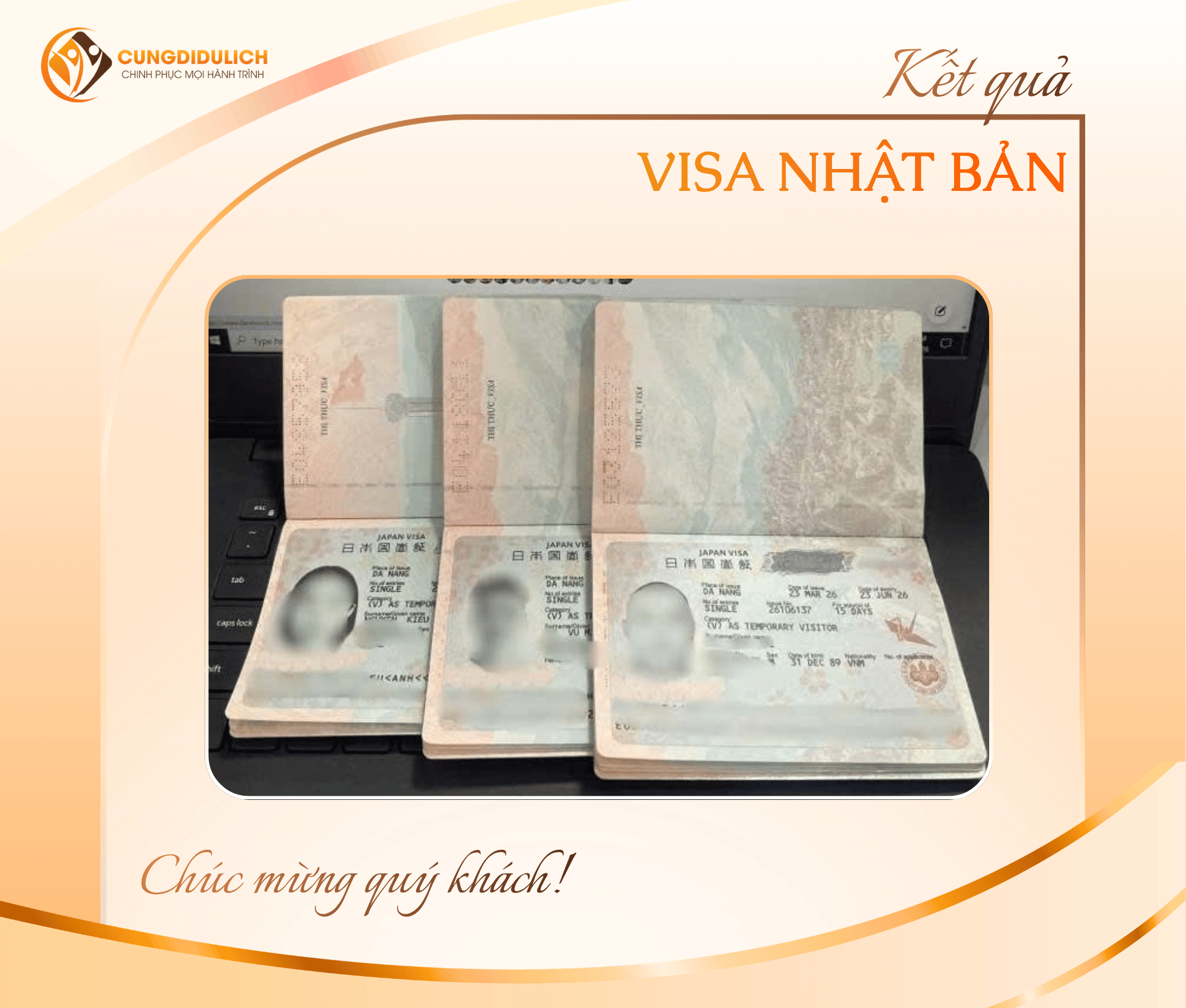 Kết quả VISA NHẬT BẢN – Nhóm khách